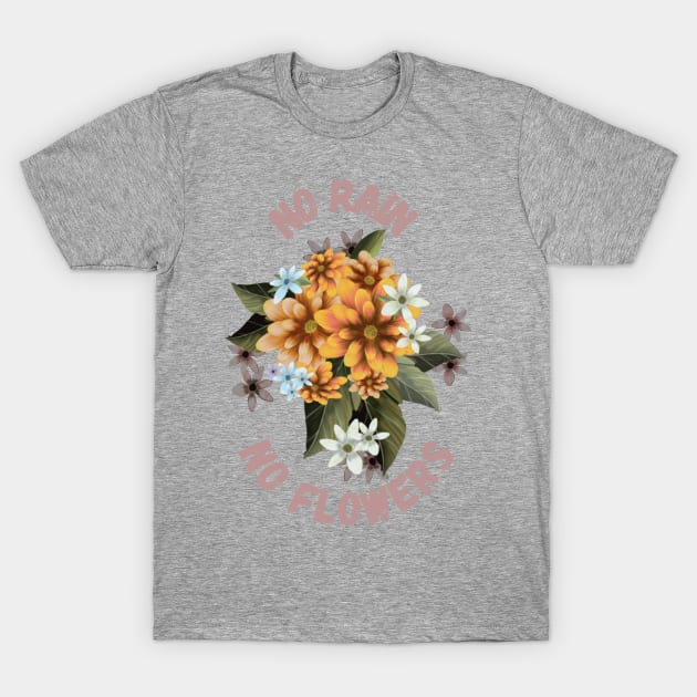Botanical Perennial Flowers T-Shirt by Almanzart